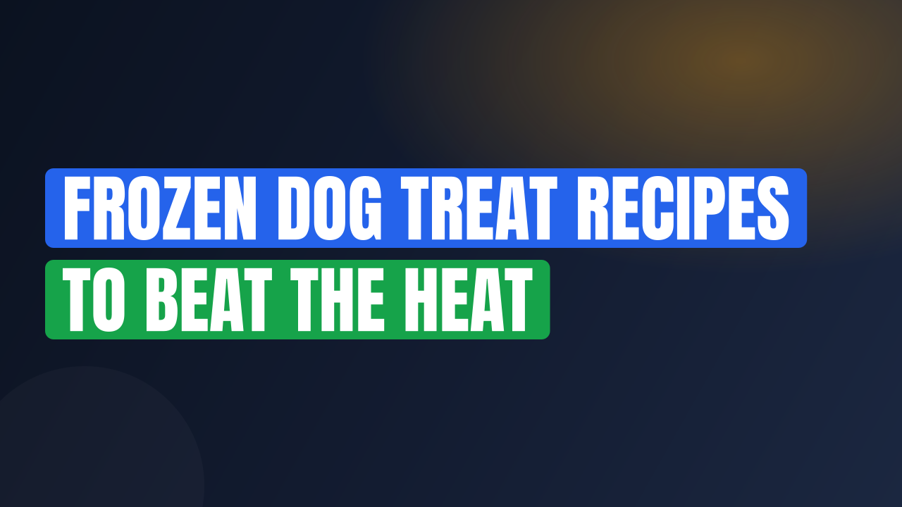 Frozen Dog Treat Recipes to Beat the Heat