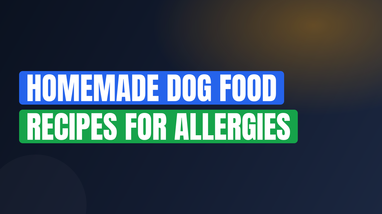 Homemade Dog Food Recipes for Allergies