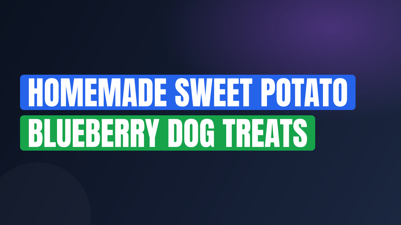 Homemade Sweet Potato Blueberry Dog Treats